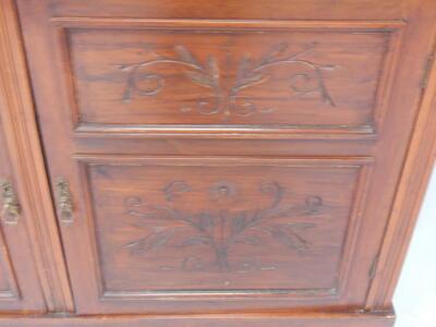 A Victorian walnut sideboard - 2