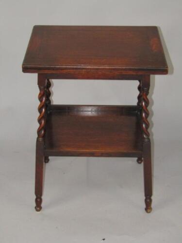 A 1920's oak card table