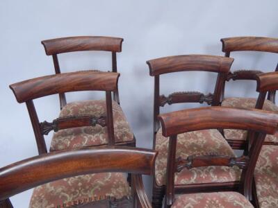 A set of eight William IV mahogany dining chairs - 3