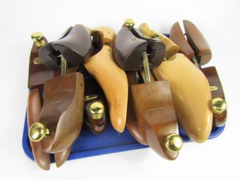 Four pairs of Church's wooden shoe lasts