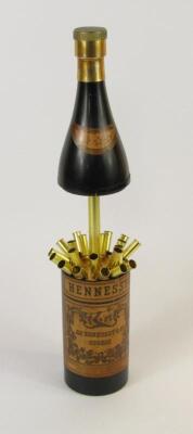 A Jas Hennessy & Co Cognac novelty Bakelite musical cigarette dispenser