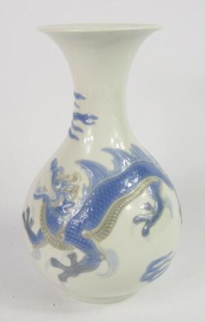 A Lladro porcelain baluster vase