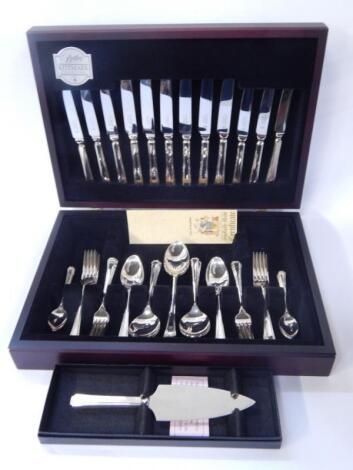 A Butler plated half canteen of cutlery