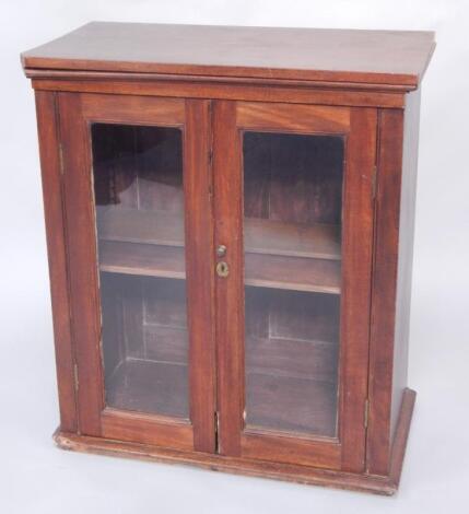 A mahogany bookcase