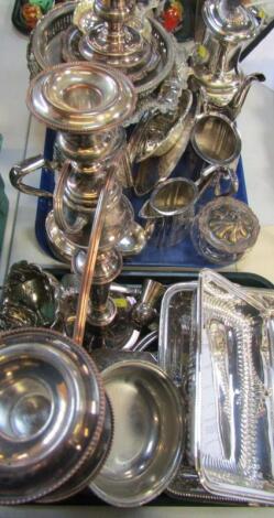 A large group of electro plated wares