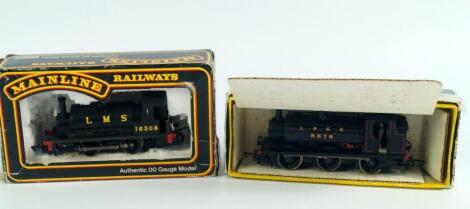 A Hornby 0-4-0 00 gauge locomotive