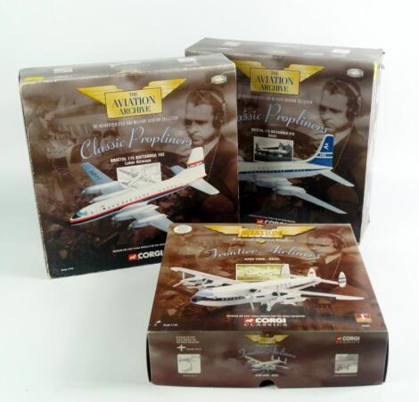 Corgi Classics Aviation Archive scale models of a BOAC-Avro York