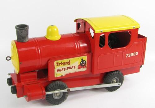 A Tri-ang Whistle Puff-Puff tinplate train