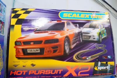 A Scalextric Hot Pursuit X2 Advance Track System.