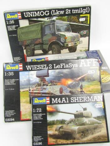 *Four Revell model kits