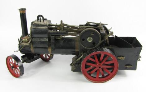 A steam powered traction engine