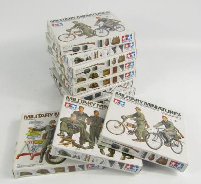 *Ten Tamiya model kits military miniatures