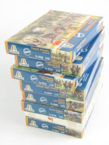 *Eight Italeri model kits