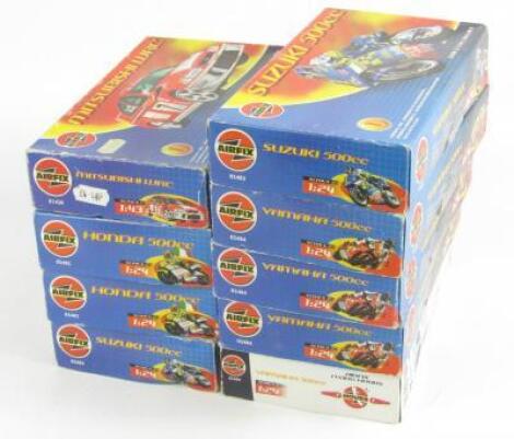 *Nine Airfix model kits