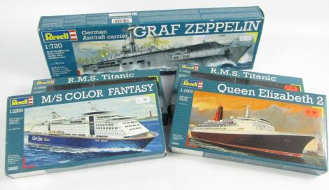 *Five Revell model kits