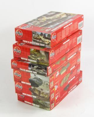 *Six Airfix model kits