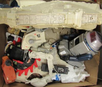 A collection of Star Wars unboxed models