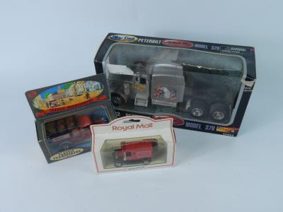 A collection of diecast vehicles