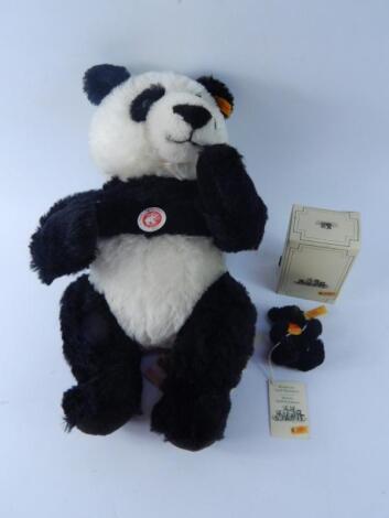 A Steiff Panda bear