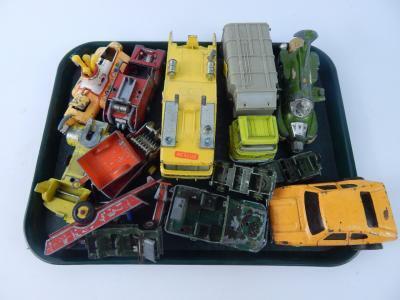 A collection of diecast vehicles