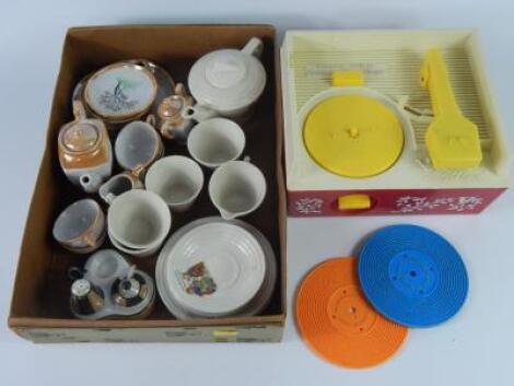 A 1930's child's part tea service decorated with Little Red Riding Hood