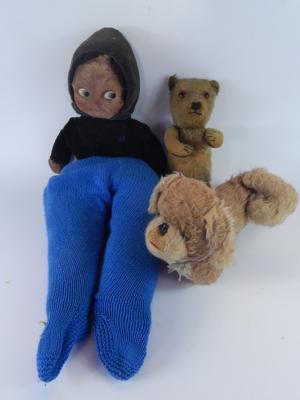 Teddy bears and dolls