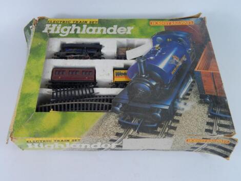 A Hornby Dublo gauge Highlander electric train set