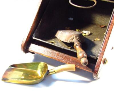 An early 20thC walnut coal box - 3