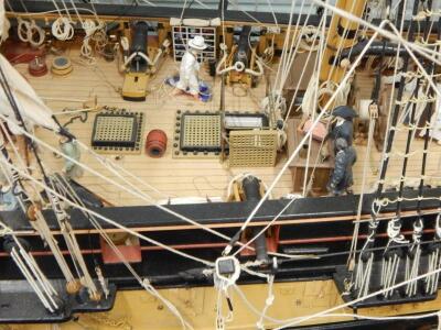 A large scale model of four masted ship - 3