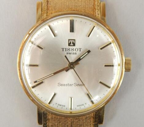 A 1970's Tissot Seastar Seven gentleman's 9 carat gold wristwatch