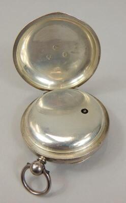 A Victorian open faced key wind pocket watch - 2