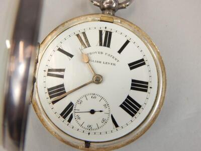 An Edward VII silver key wind pocket watch - 2