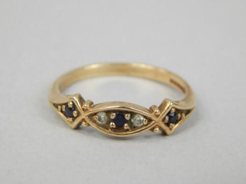 A 9ct gold dress ring