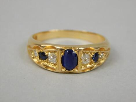 An 18ct gold dress ring