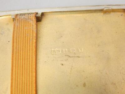 An Art Deco period engine turned silver cigarette case - 3