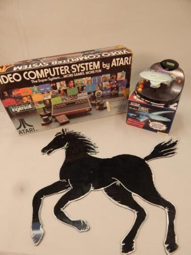 An Atari video computer gaming system