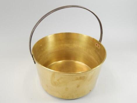 A late 19thC/early 20thC brass preserve pan