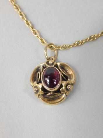 A Mid-Victorian mourning pendant