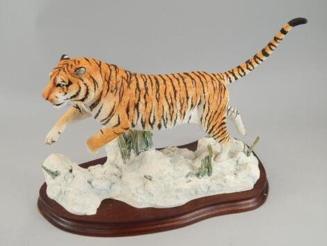 A Border Fine Arts figure of a Siberian tiger