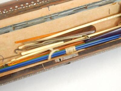 A 19thC Indian style rosewood glove box - 2