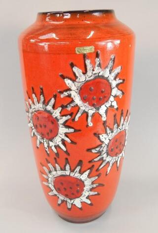 A 20thC West Germany Fat Lava vase