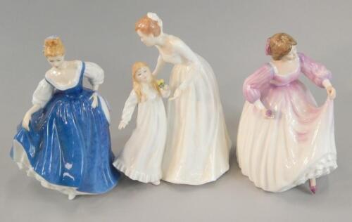 Three Royal Doulton porcelain figures