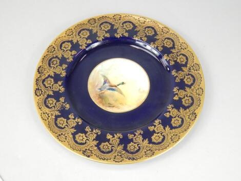 A Royal Worcester cabinet plate