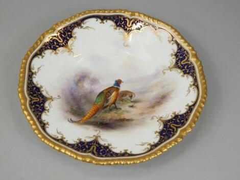 A Royal Worcester cabinet plate