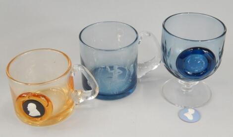 Three items of Wedgwood glass