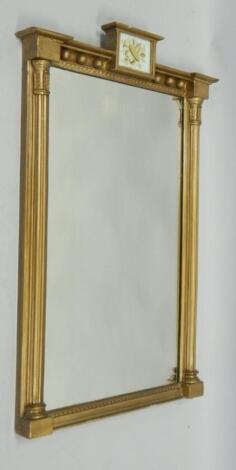 A 19thC overmantel mirror