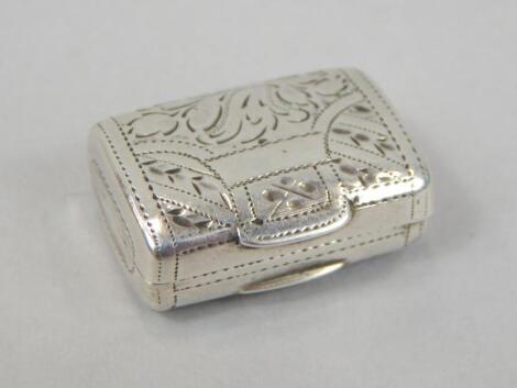 A George III silver vinaigrette