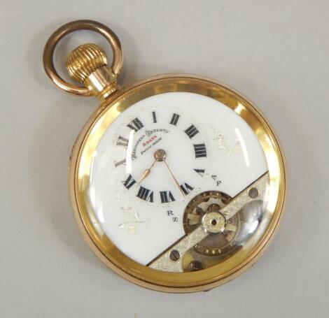 A Hebdomas Patent eight day pocket watch