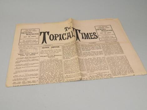 An 1898 edition of The Topical Times.