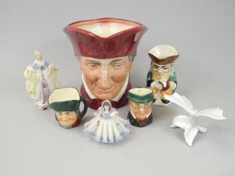 A collection of ceramic figures